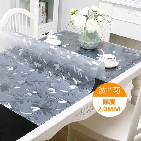 clear plastic table cover