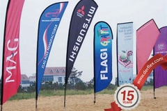 flag display advertising